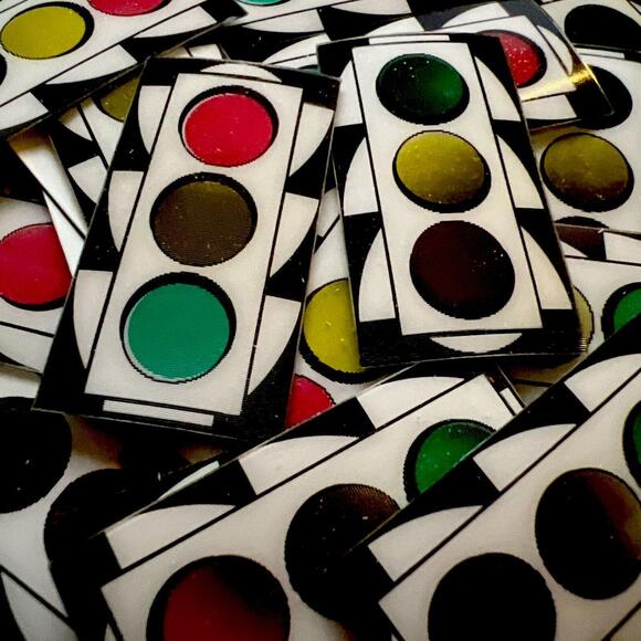 Huge Lot of 25 Traffic Light 1950's Small 1" Vari-Vue Flicker Lenticulars NOS - Picture 1 of 7